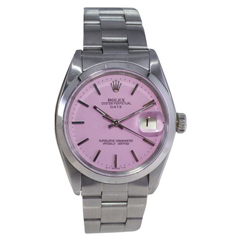 rolex oyster date pink